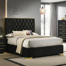  IFDC Chloe King Upholstered Platform Bed Chloe King Bed IMAGE 1