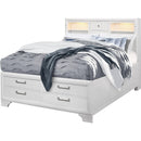  IFDC Beds Full Jordyn Full Bed - White IMAGE 1