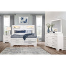  IFDC Beds Queen Jordyn Queen Bed - White IMAGE 4