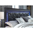  IFDC Beds King Pompei King Bed - Grey IMAGE 3