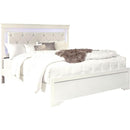  IFDC Beds Full Pompei Full Bed - White IMAGE 1