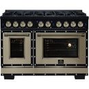  Forno 48-inch, 6.7 Cu.Ft. Valente Dual Fuel Range FFSGS6199-48CPBLK IMAGE 1