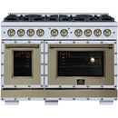  Forno 48-inch, 6.7 Cu.Ft. Valente Gas Range FFSGS6299-48CPWHT IMAGE 1