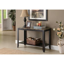  Monarch I 7983S Accent Table - 44"L / Espresso Marble Top IMAGE 4