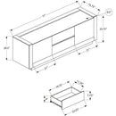  Monarch TV Stands Media Consoles and Credenzas I 2890 IMAGE 3