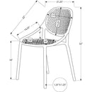  Monarch Outdoor Seating Dining Chairs I 4019 IMAGE 3