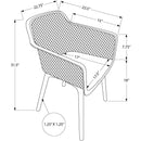  Monarch Outdoor Seating Dining Chairs I 4026 IMAGE 3