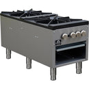  Forno 18-inch Commerciale gas stock pot range with 2 powerful 3-ring burner FCMSP0094-18 IMAGE 3