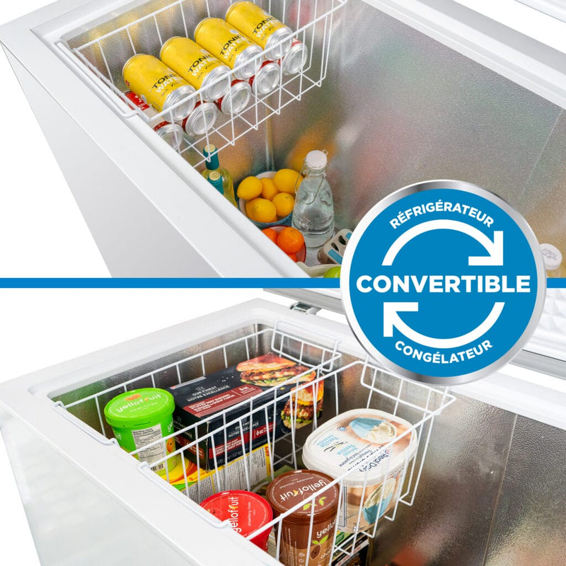 Danby DCF070A5WCDB 7 Cubic Feet White Convertible Chest Freezer to Refrigerator [SCRATCH & DENT]