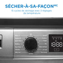 Danby Ensemble Lave-linge à chargement frontal et Sèche-linge à condensation à chargement frontal 24″ empilable DWM022D1DSDB / DDY040D1DSDB [BOITE OUVERTE]