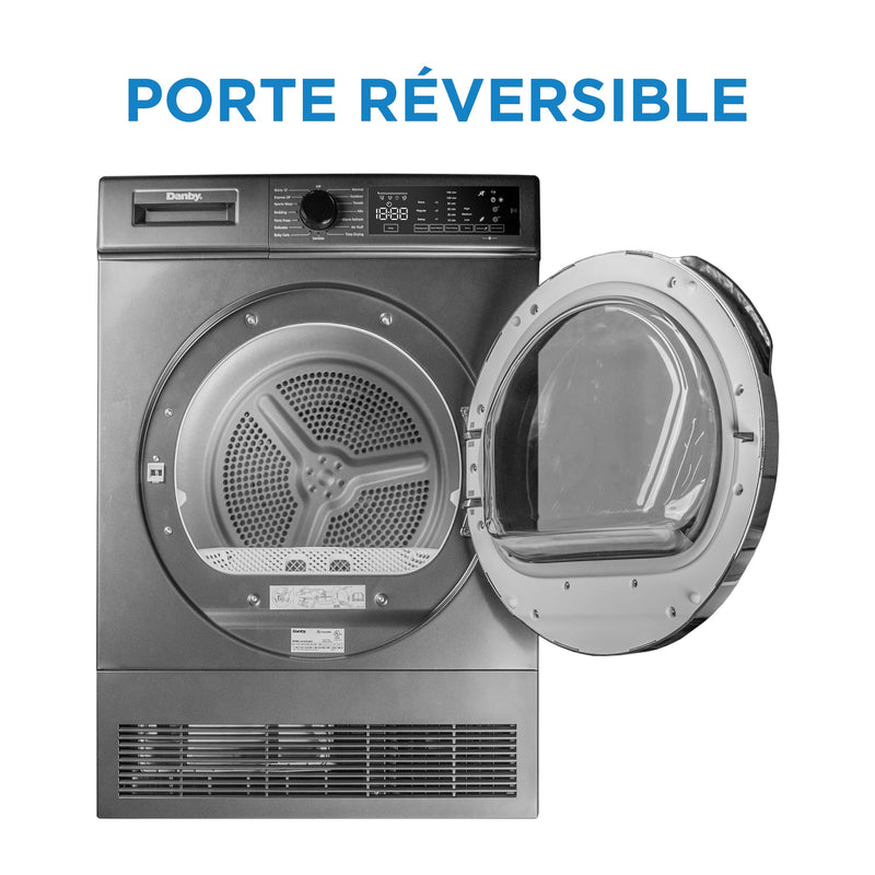 Danby 24″ Stackable Front Load Washer and Condenser Dryer Combo DWM022D1DSDB / DDY040D1DSDB [SCRATCH AND DENT}]