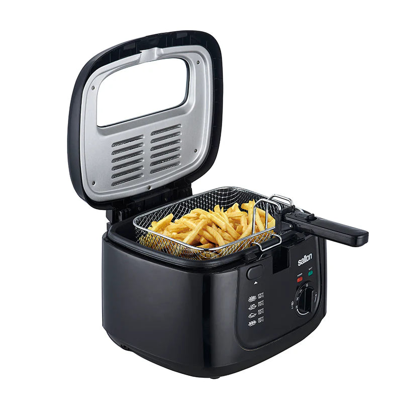 Salton DF1240BK 2.5 Litre Capacity Cool Touch Insulated Deep Fryer