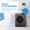 Danby Ensemble Lave-linge à chargement frontal et Sèche-linge à condensation à chargement frontal 24″ empilable DWM022D1DSDB / DDY040D1DSDB [BOITE OUVERTE]
