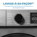 Danby Ensemble Lave-linge à chargement frontal et Sèche-linge à condensation à chargement frontal 24″ empilable DWM022D1DSDB / DDY040D1DSDB [BOITE OUVERTE]