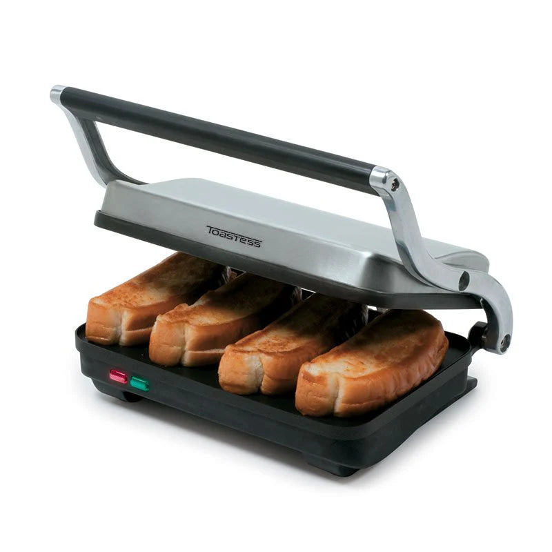 Salton Stainless Steel Electric Sandwich Grill with Floating Hinge Lid (TSG710)