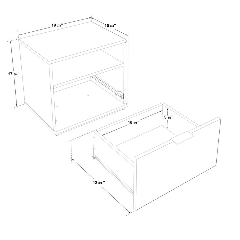 SUA-V Table de nuit ASHTON