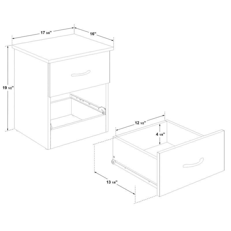 SUA-V BILLABONG bedside table