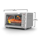 Black & Decker Crisp 'N bake 6-Slice Air Fryer Toaster Oven, Stainless Steel, 5 Cooking Functions [OPEN BOX]