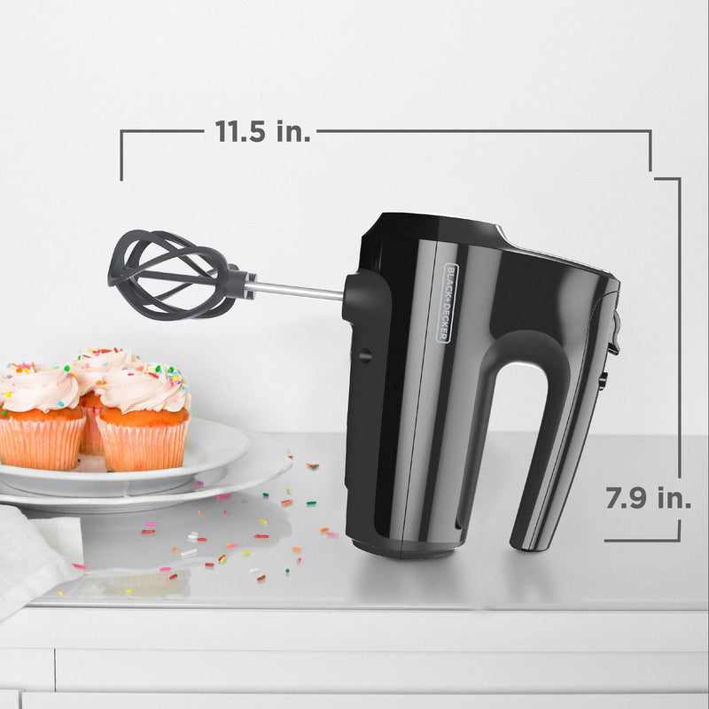 Batteur à Main 5 vitesses / 350W Noir Black & Decker MX610BC