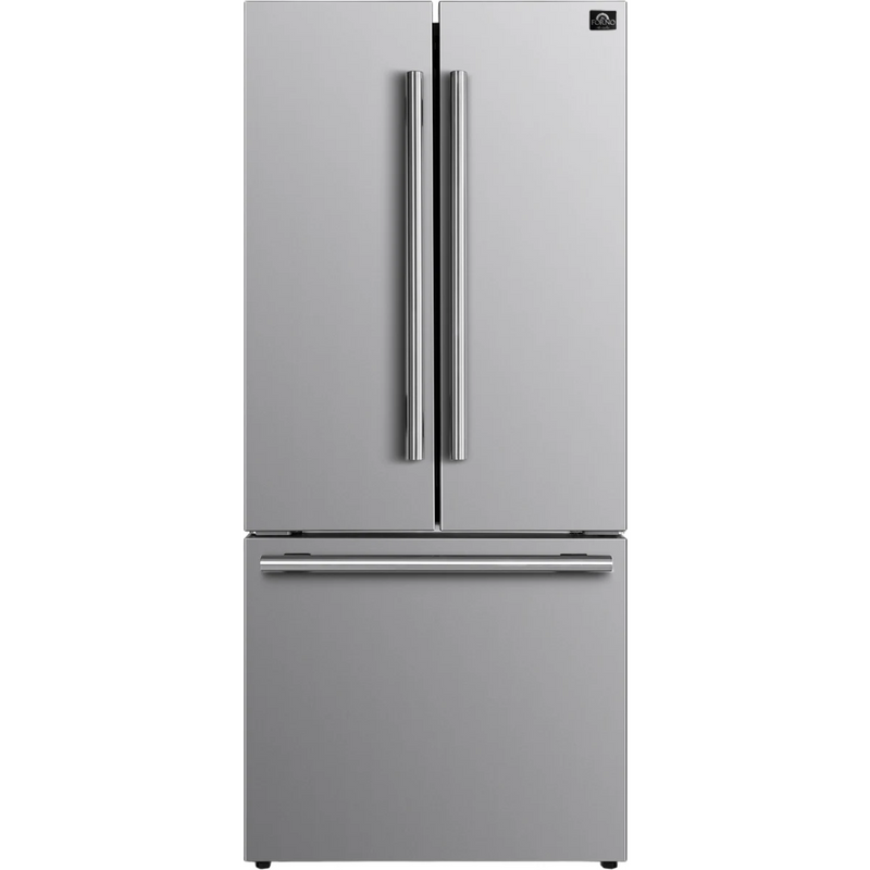 Réfrigérateur Forno 31 po. Porte française 17,5 pieds cubes Energy Star FFFFD1974-31SB [BOITE OUVERTE]