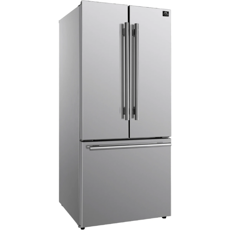 Réfrigérateur Forno 31 po. Porte française 17,5 pieds cubes Energy Star FFFFD1974-31SB [BOITE OUVERTE]