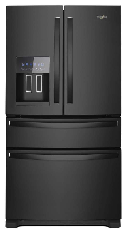 Whirlpool Réfrigérateur quatre portes avec porte à deux battants de 36 po avec distributeur externe WRMF3636RB