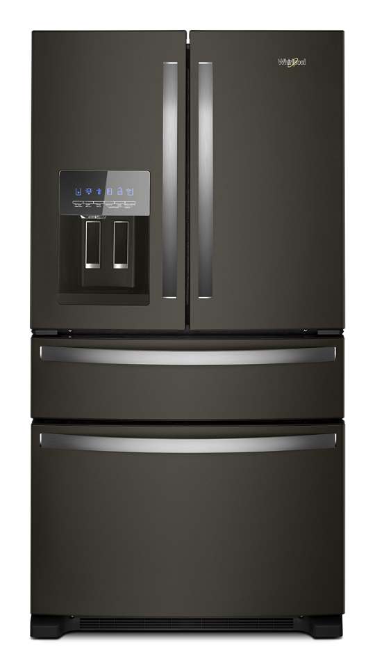 Whirlpool Réfrigérateur quatre portes avec porte à deux battants de 36 po avec distributeur externe WRMF3636RV