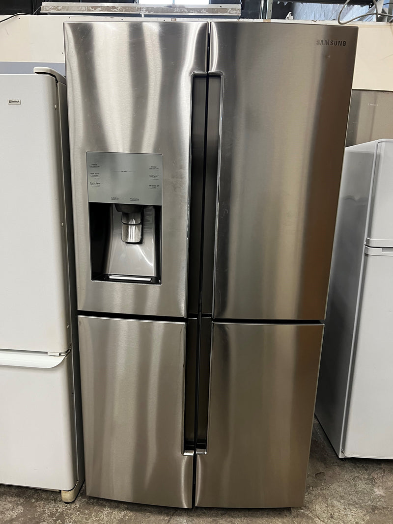 36" Stainless Steel 4-Door Refrigerator | RF23J9011SR/AA - Samsung ***USED***