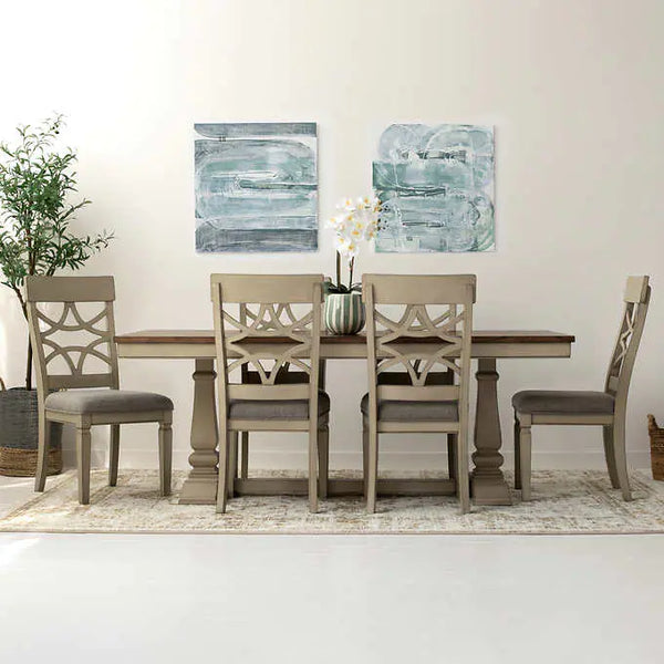 Modern 7-piece Dining Room Set | P0301 - Quinn