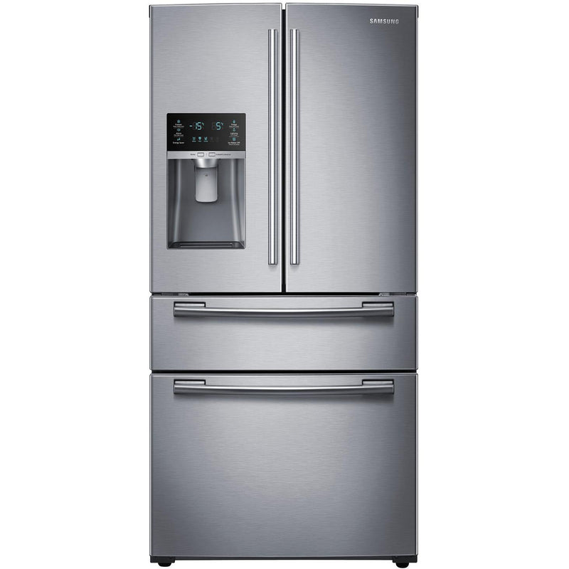 Samsung 36-inch, 28 cu. ft. French 4-Door Refrigerator with Ice and Water RF28HMEDBSR/AA IMAGE 1
