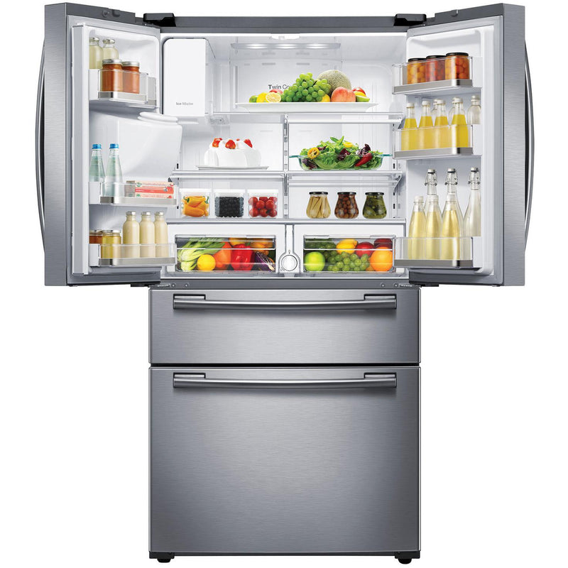 Samsung 36-inch, 28 cu. ft. French 4-Door Refrigerator with Ice and Water RF28HMEDBSR/AA IMAGE 3