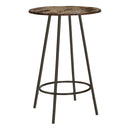 Monarch Round Mecca Pub Height Dining Table with Marble Top & Trestle Base I 2310 IMAGE 1