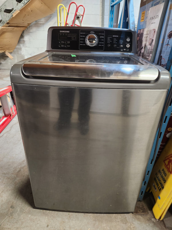 27in stainless steel washer with window | WA5451ANP - Samsung *** USED ***