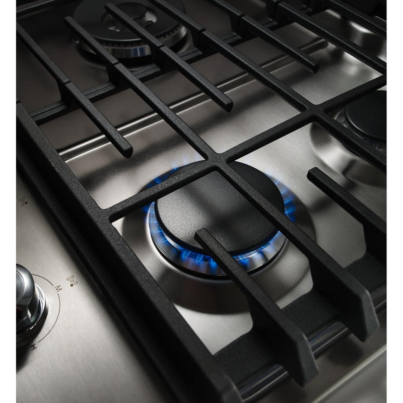 KitchenAid 30-inch Built-In Gas Cooktop with Even-Heat™ Burner KCGS550ESS IMAGE 4