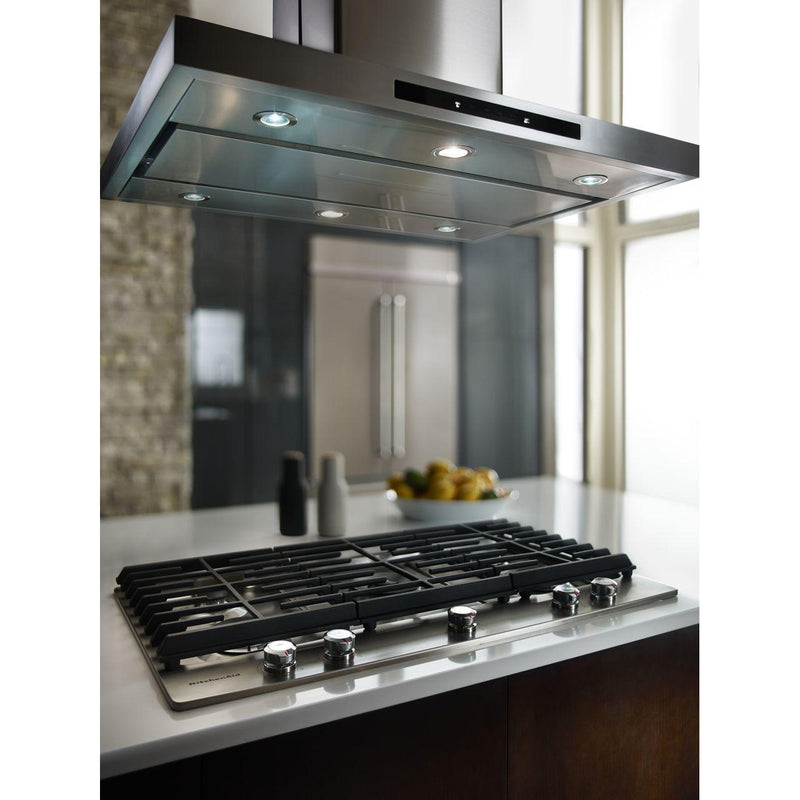 KitchenAid 30-inch Built-In Gas Cooktop with Even-Heat™ Burner KCGS550ESS IMAGE 7