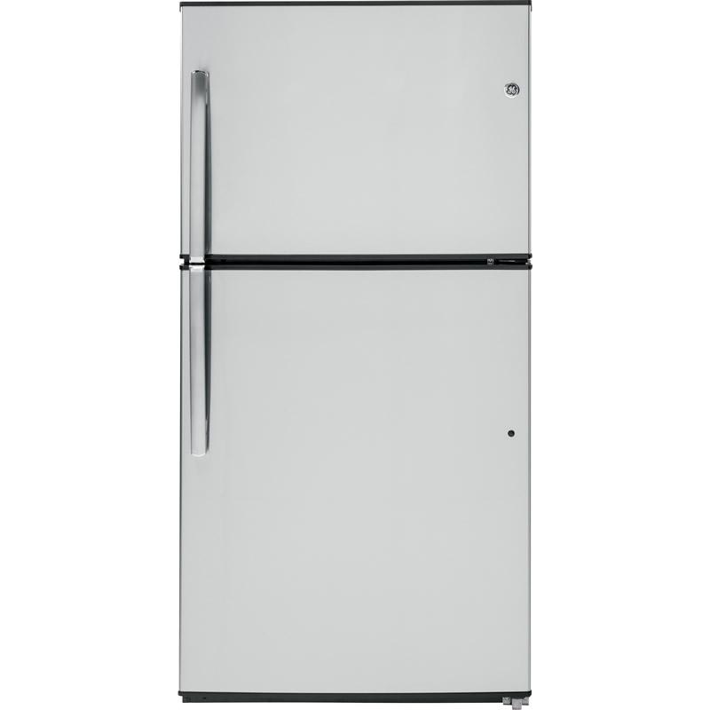 GE 33-inch, 21.2 cu. ft. Top Freezer Refrigerator GTE21GSHSS IMAGE 1