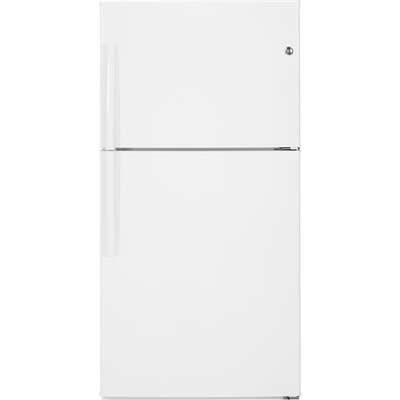 GE 33-inch, 21.2 cu. ft. Top Freezer Refrigerator GTE21GTHWW IMAGE 1
