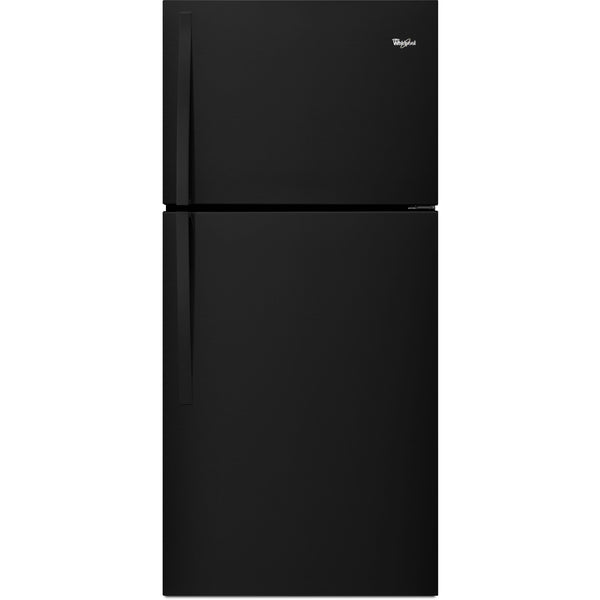 Whirlpool 30-inch, 19.14 cu.ft. Freestanding Top Freezer Refrigerator with Flexi-Slide™ Bin WRT519SZDB IMAGE 1