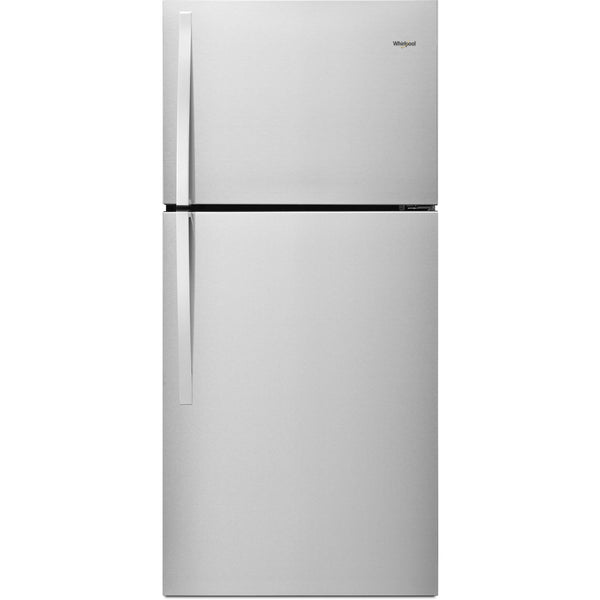 Whirlpool 30-inch, 19.14 cu.ft. Freestanding Top Freezer Refrigerator with Flexi-Slide™ Bin WRT519SZDM IMAGE 1
