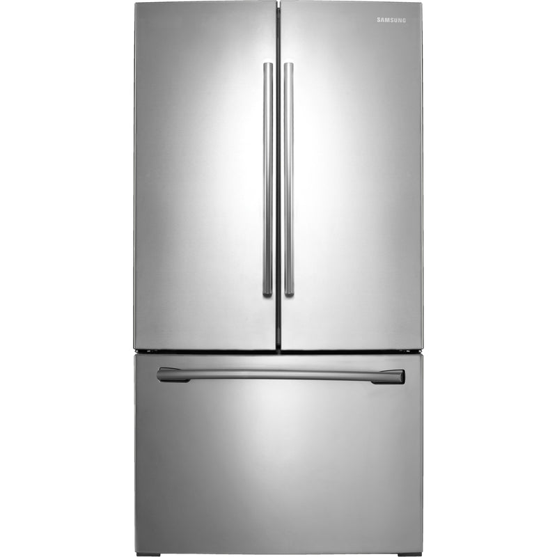 Samsung 36-inch, 25.5 cu. ft. French Freestanding 3-Door Refrigerator with Twin Cooling Plus™ RF26HFENDSR/AA IMAGE 1