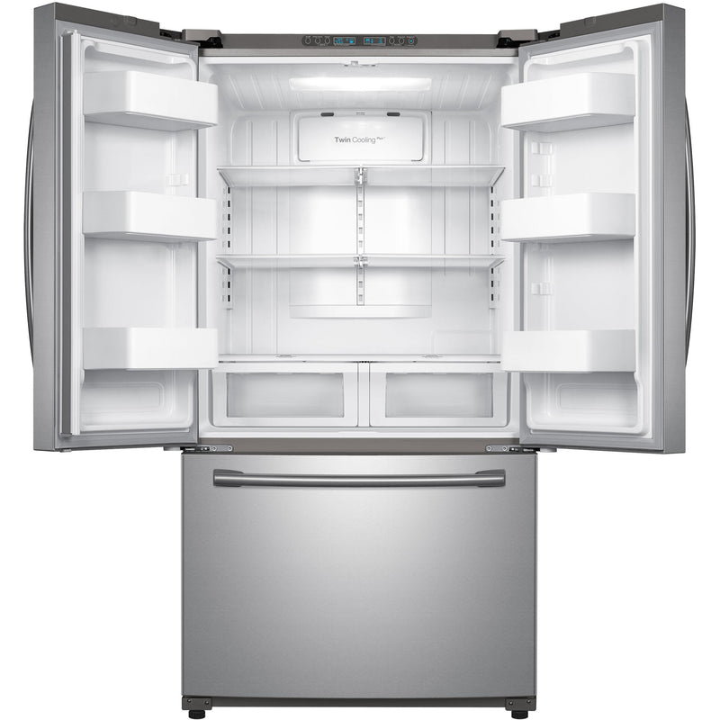 Samsung 36-inch, 25.5 cu. ft. French Freestanding 3-Door Refrigerator with Twin Cooling Plus™ RF26HFENDSR/AA IMAGE 4