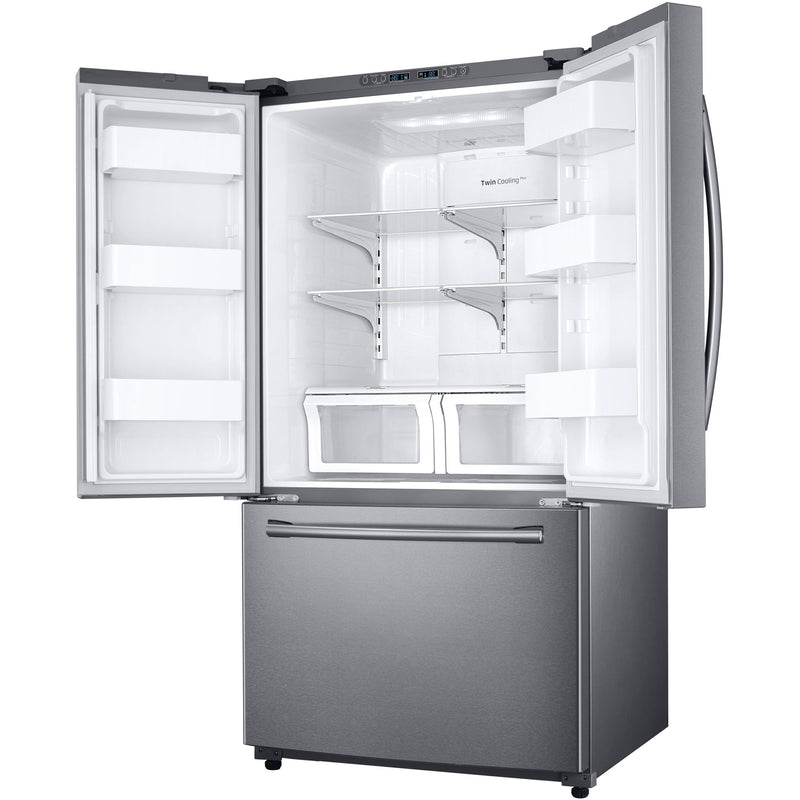Samsung 36-inch, 25.5 cu. ft. French Freestanding 3-Door Refrigerator with Twin Cooling Plus™ RF26HFENDSR/AA IMAGE 5