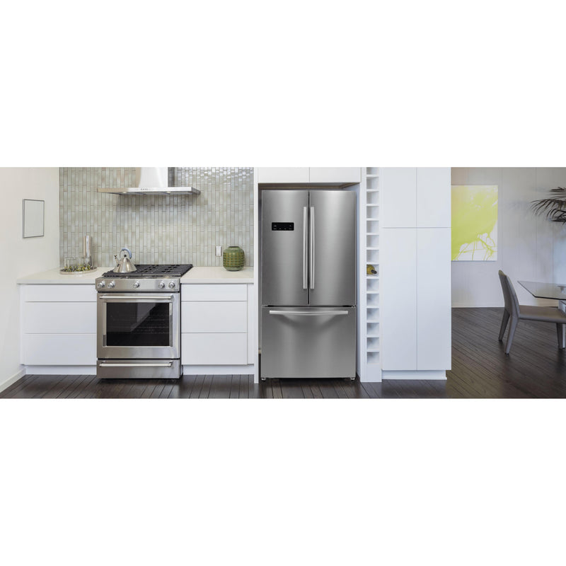 Hisense 36-inch, 20.3 cu.ft. Counter-depth French 3-Door Refrigerator with Digital Display RF20N6ASE IMAGE 5
