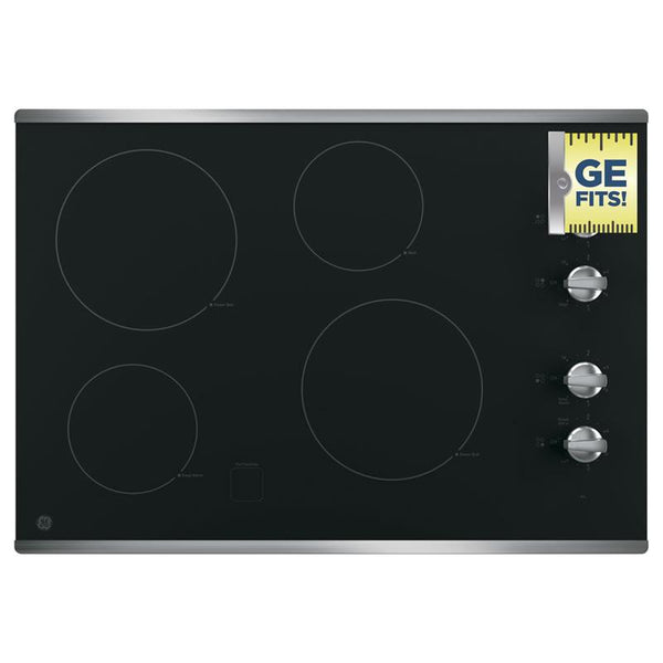 GE 30-inch Built-In Electric Cooktop JP3030SJSS IMAGE 1