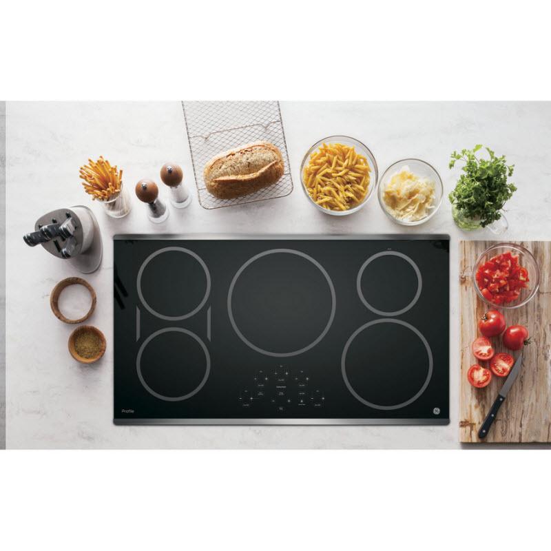 GE Profile 36-inch Built-In Induction Cooktop PHP9036SJSS IMAGE 2