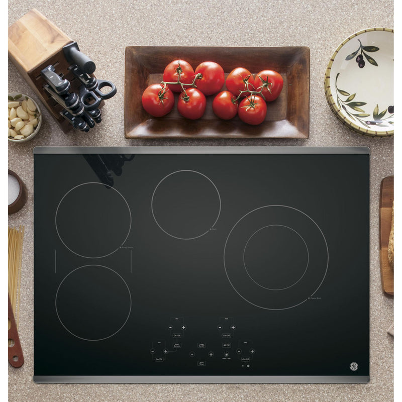 GE 30-inch Built-In Electric Cooktop JP5030SJSS IMAGE 3