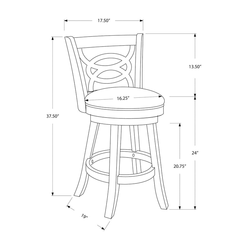 Monarch Counter Height Stool I 1252 IMAGE 5