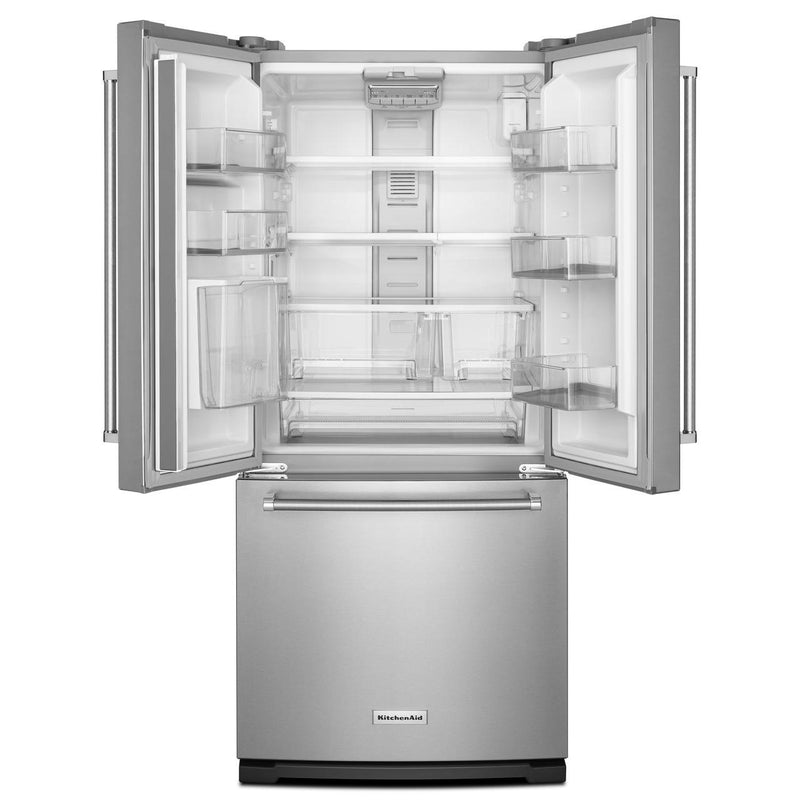 KitchenAid 30-inch, 19.7 cu. ft. French 3-Door Refrigerator with Ice and Water KRFF300ESS IMAGE 2