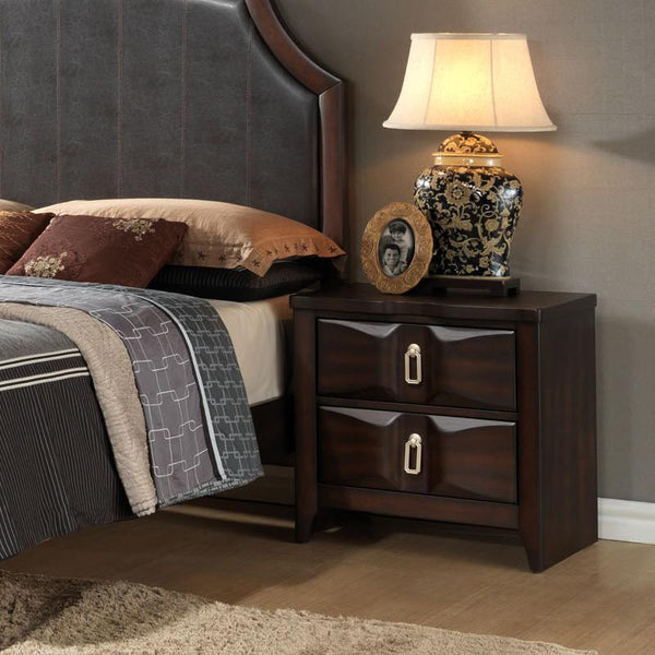 IFDC Nina 2-Drawer Nightstand Nina NS IMAGE 1