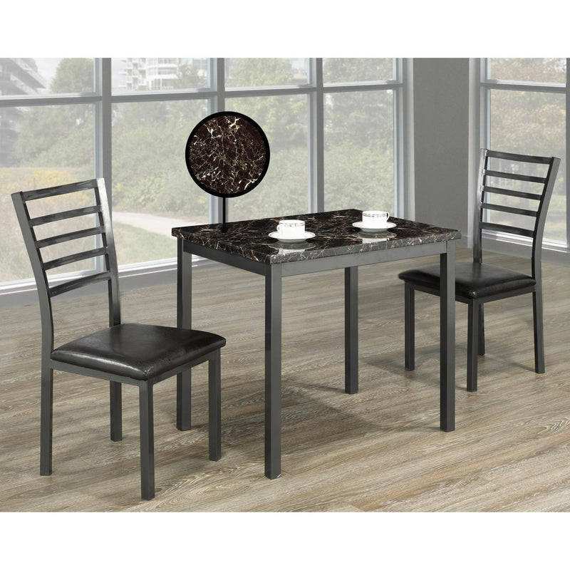 IFDC Dining Table with Marble Top T1211 IMAGE 2